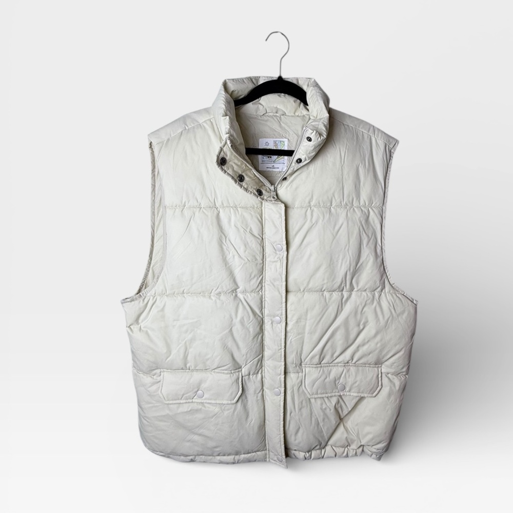 Aerie Offline Creme Athleisure‎ Puffer Vest (F)